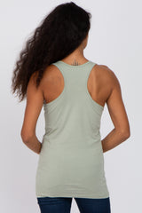 Sage Fitted Tank Top