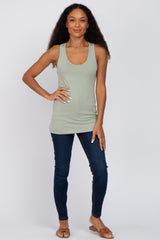 Sage Fitted Tank Top