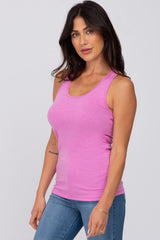 Fuchsia Fitted Tank Top