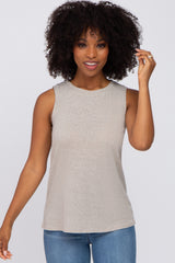 Heather Grey Basic Maternity Tank Top