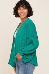 Green Knit Cardigan