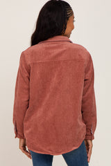 Rust Reversible Shirt Jacket