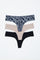 Multi-Color Animal Print Seamless Maternity Thong Set