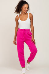 Fuchsia Basic Fleece Sweatpants