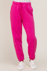 Fuchsia Basic Fleece Sweatpants