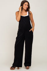 Black Corduroy Maternity Overalls