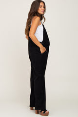 Black Corduroy Maternity Overalls