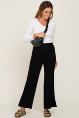 Black Thermal Lightweight Maternity Lounge Pants