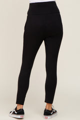 Black High Waisted Knit Pants