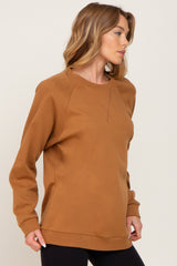 Camel Long Sleeve Top