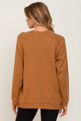 Camel Long Sleeve Top