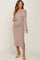 Mocha Off Shoulder Maternity Sweater Dress