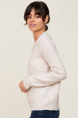 Beige Basic Sweater