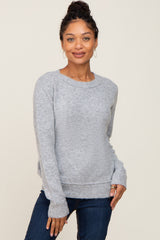 Heather Grey Basic Sweater