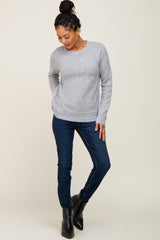 Heather Grey Basic Sweater