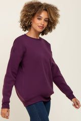 Plum Basic Sweatshirt