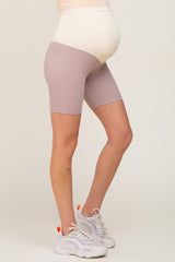 Lavender Maternity Active Shorts