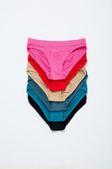 Multi-Color Seamless Low Waist Underwear Set