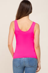 Hot Pink Seamless Maternity Tank Top