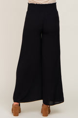 Black Maternity Wide Leg Pants