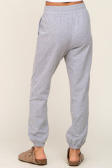 Heather Grey Basic Pocketed Sweatpants