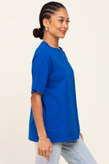 Royal Blue Oversized Basic Tee