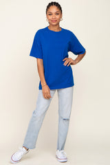 Royal Blue Oversized Basic Tee