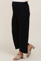 Black Wide Leg Maternity Pants