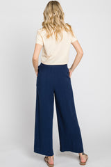 Navy Wide Leg Pants