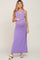 Lavender Sleeveless Maternity Maxi Dress