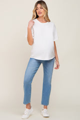 Ivory Basic Maternity T-Shirt