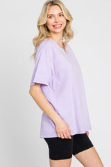 Lavender Faded Basic T-Shirt