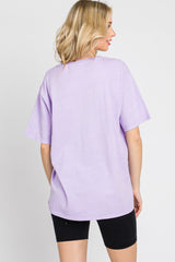 Lavender Faded Basic T-Shirt