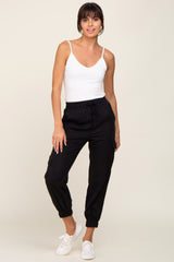 Black Drawstring Cargo Pants