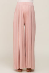 Pink Flowy Maternity Pants