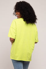 Lime Exposed Seam Pocket T-Shirt