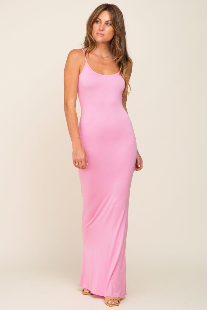 Pink Basic Maxi Dress