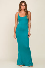 Turquoise Basic Maxi Dress