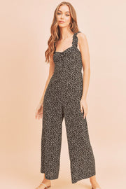 Black Printed Jumpsuit