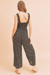 Black Printed Jumpsuit