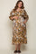 Black Floral Shimmer Satin Wrap Front V-Neck Maternity Plus Midi Dress