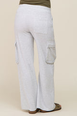 Heather Grey Pocketed Maternity Sweatpants