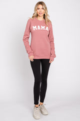 Mauve Mama Graphic Pullover Sweatshirt