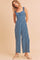 Blue Printed Jumpsuit