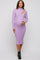 Lavender Cutout Fitted Maternity Knit Dress