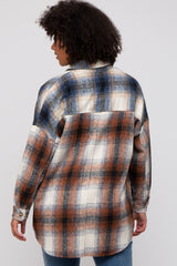 Rust Plaid Button Down Flannel