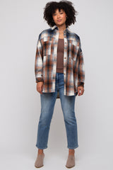 Rust Plaid Button Down Flannel