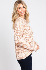 Multi-Color Wide Rib Chenille Knit Sweater