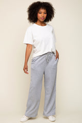 Heather Grey Wide Leg Lounge Pants