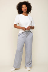 Heather Grey Wide Leg Lounge Pants